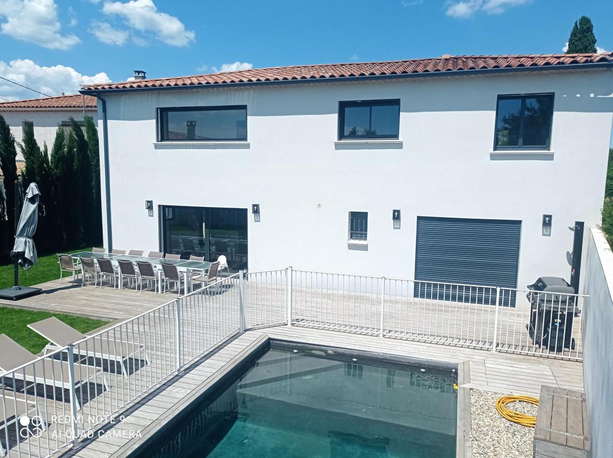 Maison Moderne Avec Piscine Villa Alès Buitenkant foto